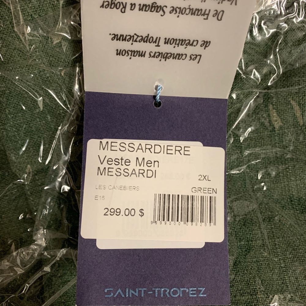Les Canebiers NWT Military-Style Jacket - Green NWT - Picture 6 of 7